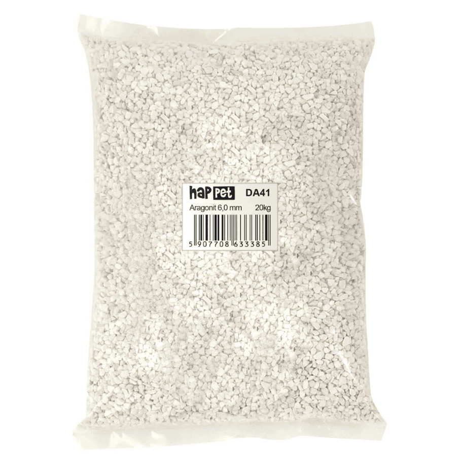 Aragonit 6 mm, 20 kg - dekoracyjny kamień do ogrodu i domu, idealny na rabaty i ścieżki, naturalny materiał do aranżacji przestrzeni, produkty do ogrodu i domu.